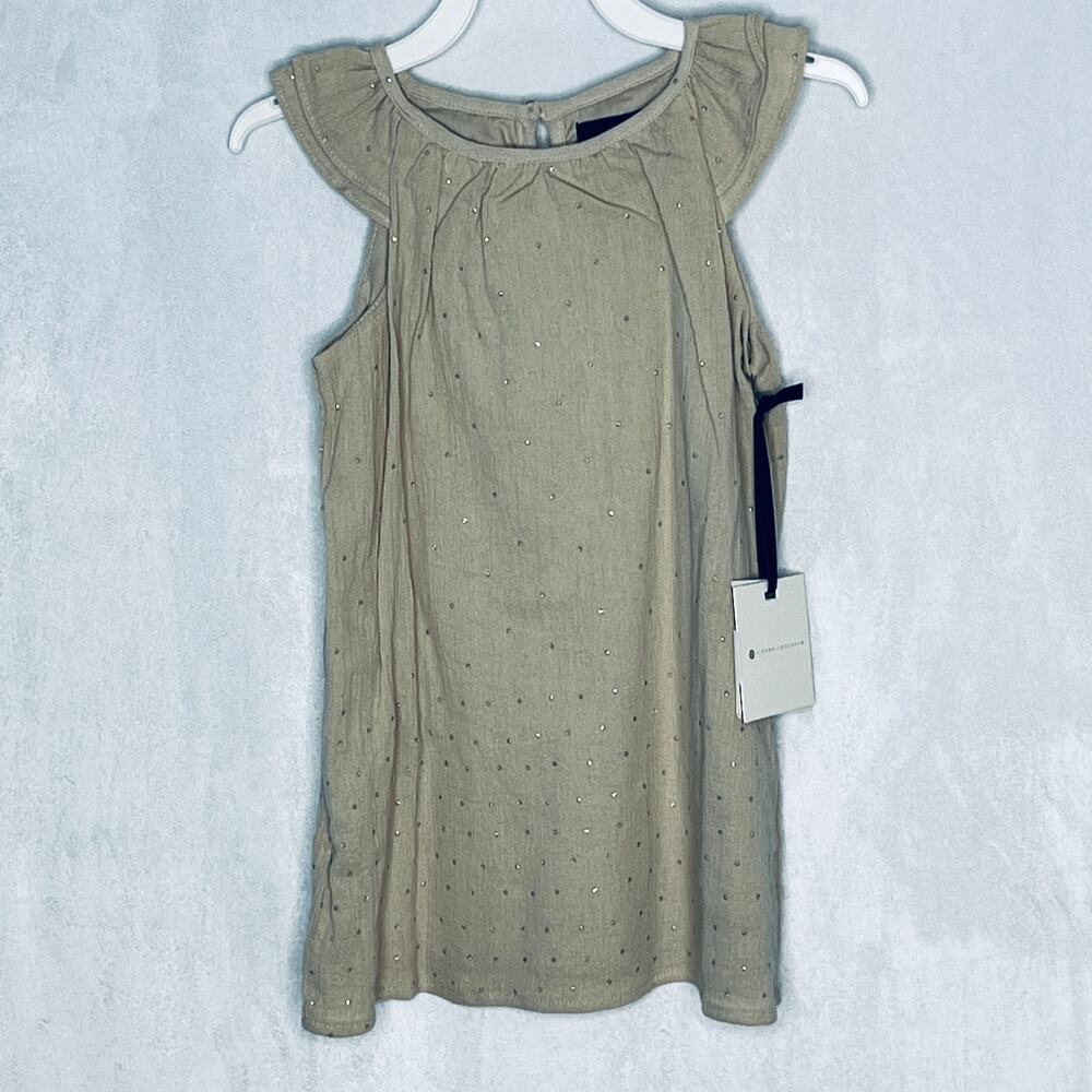 Victoria Beckham Gray Shimmer Dress Tunic New 2T